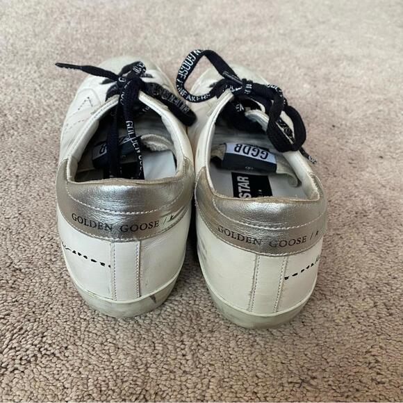 Golden Goose Superstar Sneakers White Black Authentic 38 - Picture 4 of 8